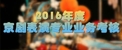 日中国女人骚逼国家京剧院2016年度京剧表演专业业务考...